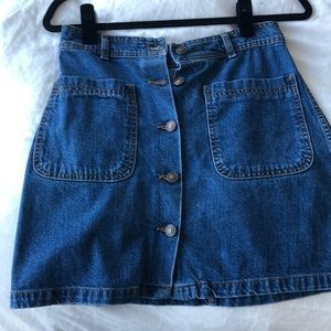 Zara Denim Mini Skirt A line cut